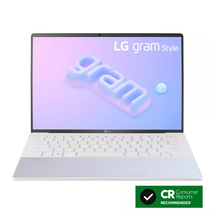 LG gram Style 14” OLED Laptop, Intel® 13th Gen Core® i7 Evo™ Platform, Windows 11 Home, 16GB RAM, 512GB SSD, Dynamic White