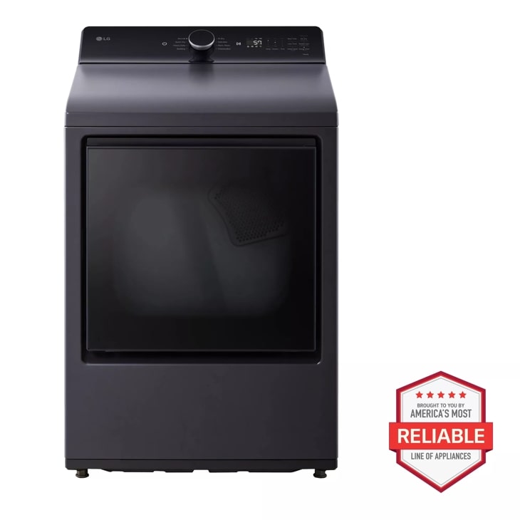 7.3 cu. ft. Ultra Large Capacity Rear Control Gas Dryer with LG EasyLoad™ Door and AI Sensing