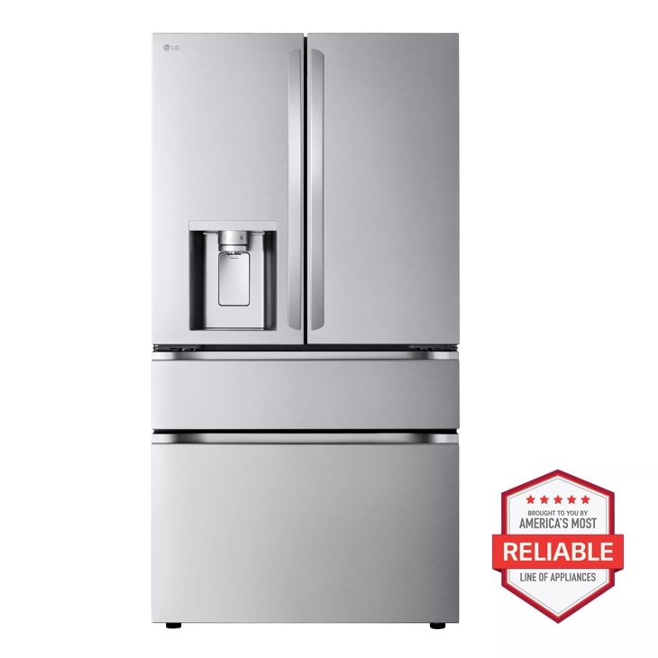 25 cu. ft. Smart Counter-Depth MAX™ 4-Door French Door Refrigerator with Full-Convert Drawer™