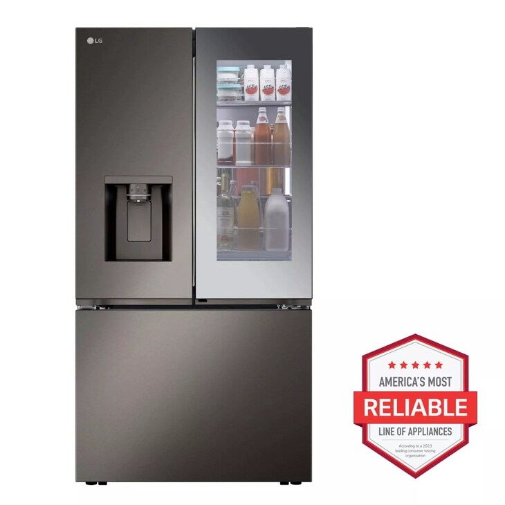 31 cu. ft. Smart Standard-Depth MAX™ French Door Refrigerator with Four Types of Ice and Mirror InstaView®