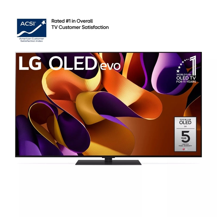 55 inch Class LG OLED evo G4 4K Smart TV 2024 with Supplied TV Stand