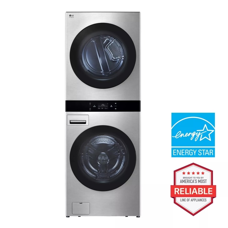 LG STUDIO WashTower™ Smart Front Load 5.0 cu. ft. Washer and 7.4 cu. ft. Gas Dryer with Center Control®