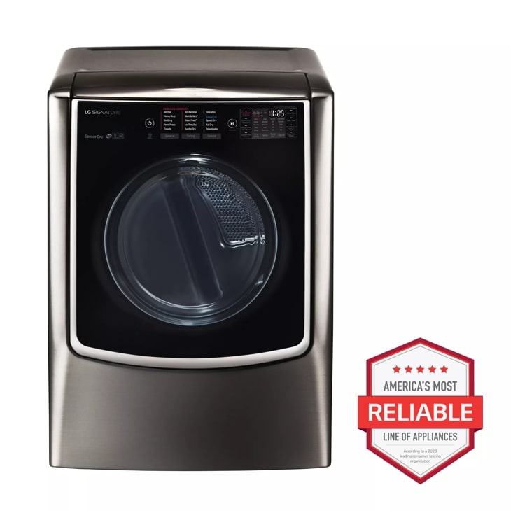LG SIGNATURE 9.0 cu. ft. Large Smart wi-fi Enabled Electric Dryer w/ TurboSteam™