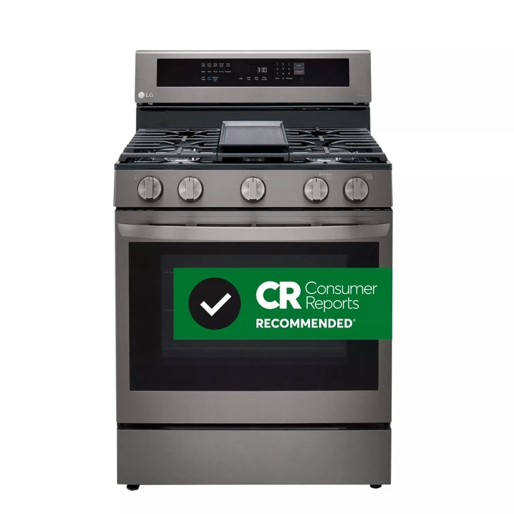 5.8 cu ft. Smart Wi-Fi Enabled True Convection InstaView® Gas Range with Air Fry