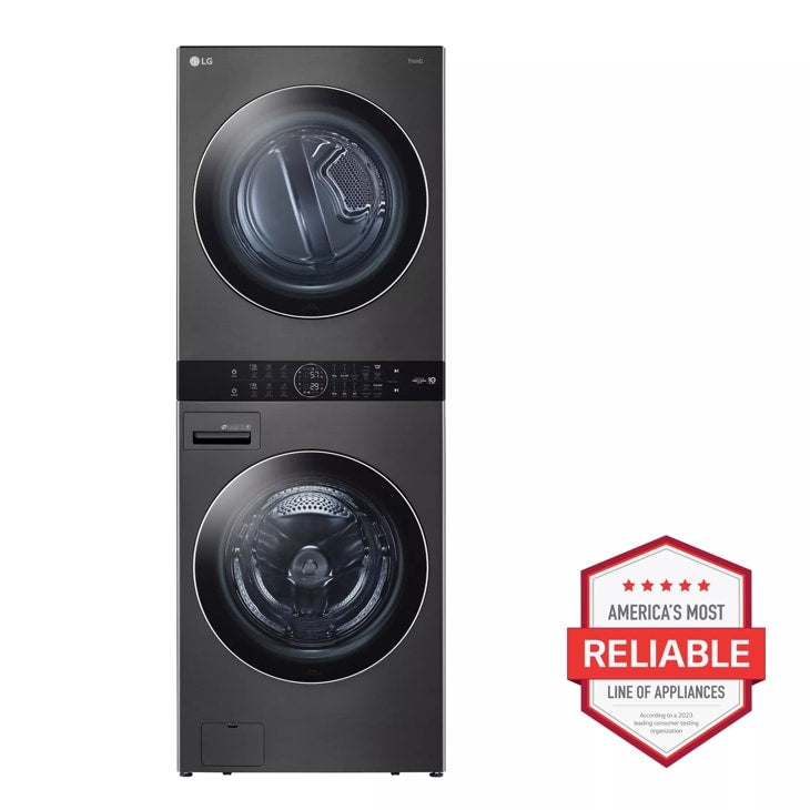 Single Unit Front Load LG WashTower™ with Center Control™ 4.5 cu. ft. Washer and 7.4 cu. ft. Electric Dryer
