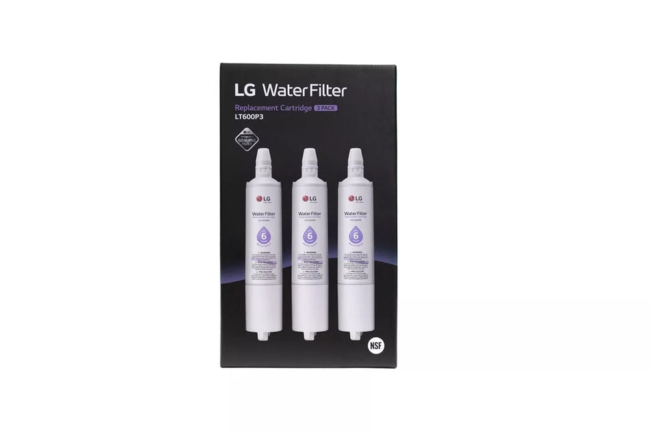LG LT600P3 - 6 Month / 300 Gallon Capacity Replacement Refrigerator Water Filter 3-Pack (NSF42 and NSF53*)
