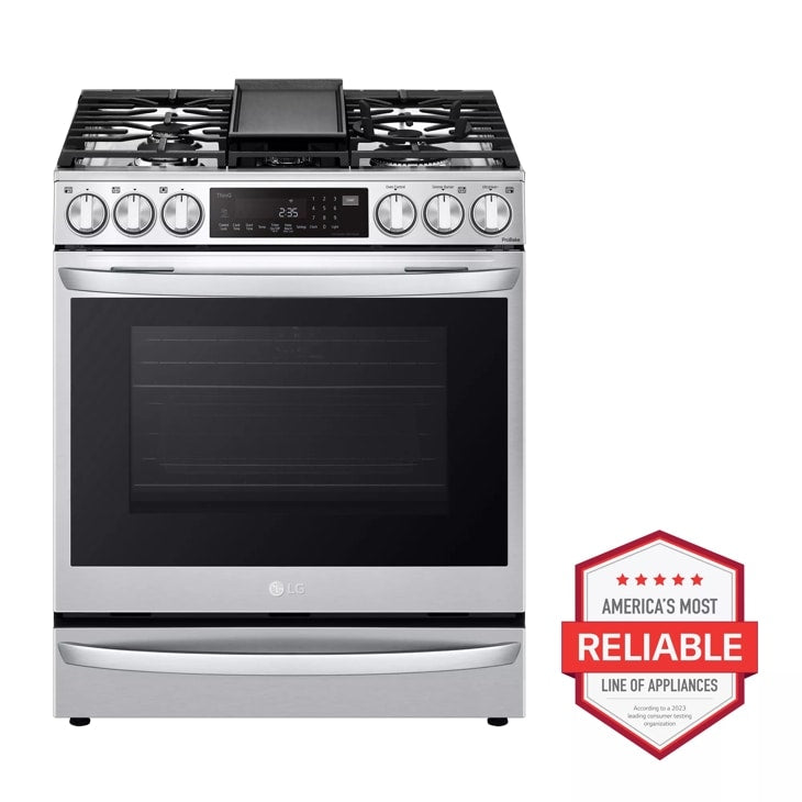 6.3 cu ft. Smart Wi-Fi Enabled ProBake Convection® InstaView™ Gas Slide-in Range with Air Fry