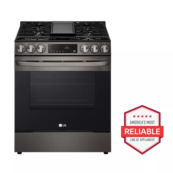 5.8 cu ft. Smart Wi-Fi Enabled Fan Convection Gas Slide-in Range with Air Fry & EasyClean®