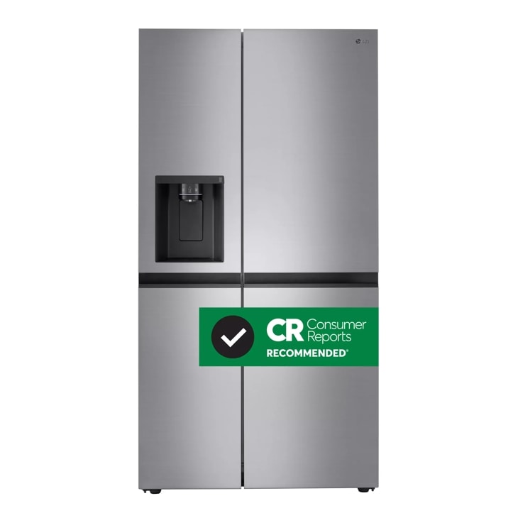 27 cu. ft. Side-by-Side Refrigerator with Smooth Touch Ice Dispenser