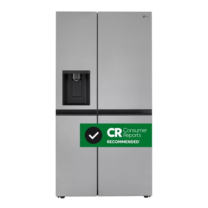 27 cu. ft. Side-by-Side Refrigerator with Smooth Touch Ice Dispenser