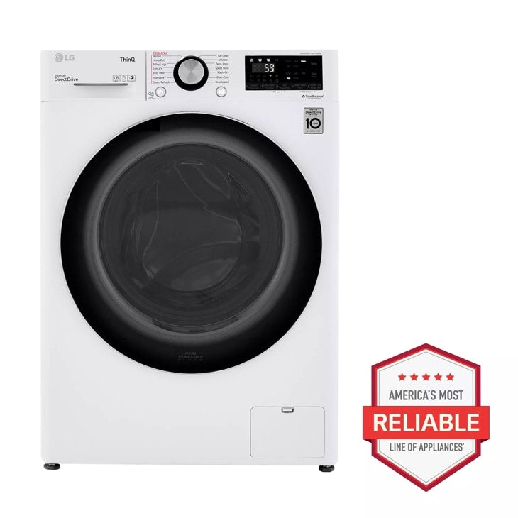 2.4 cu.ft. Smart wi-fi Enabled Compact Front Load All-In-One Washer/Dryer Combo with Built-In Intelligence