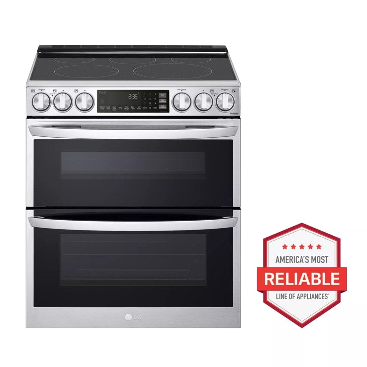 7.3 cu. ft. Smart Electric Double Oven Slide-in Range with InstaView®, ProBake® Convection, Air Fry, and Air Sous Vide