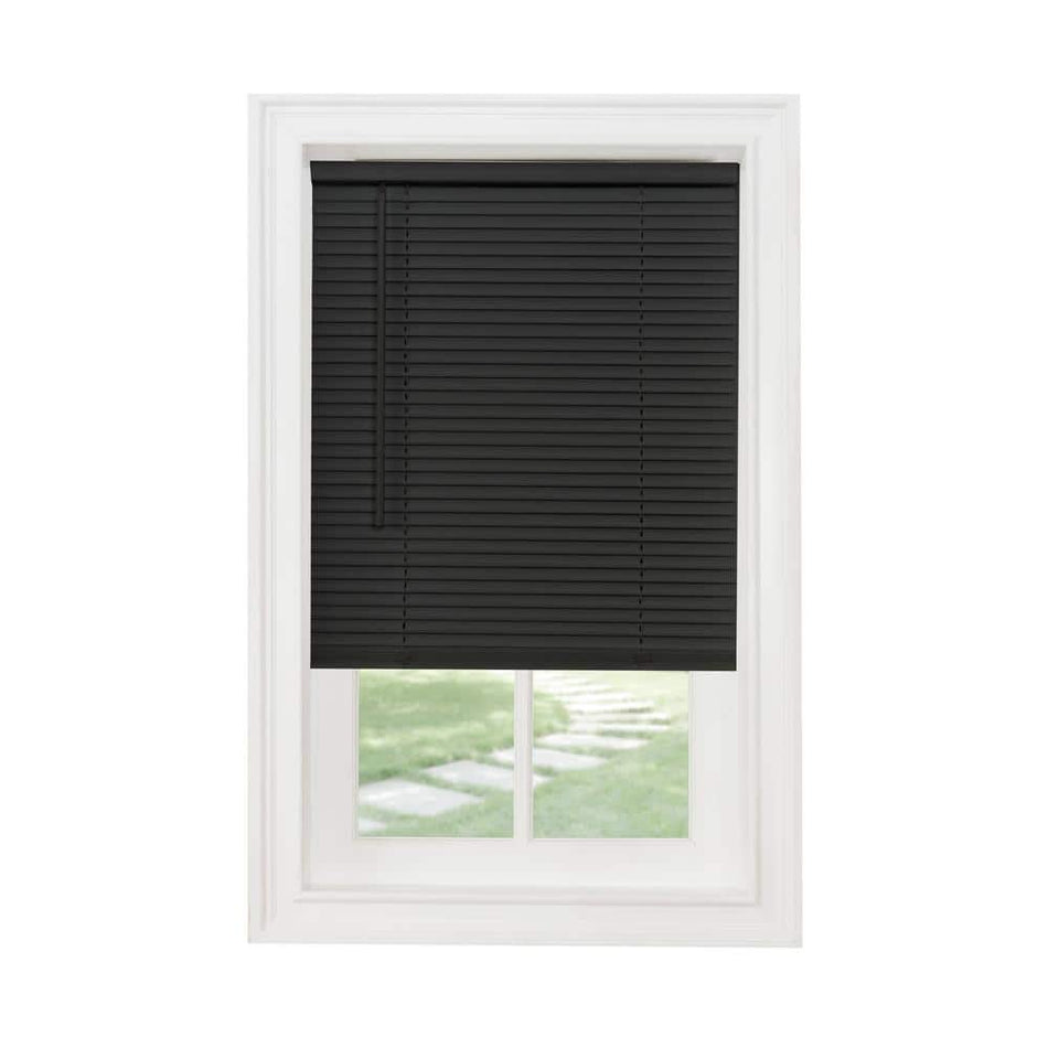 ACHIM GII Morningstar Cordless Light Filtering Vinyl Mini Blind with 1 in. Slats 29 in. W x 48 in. L in Alabaster