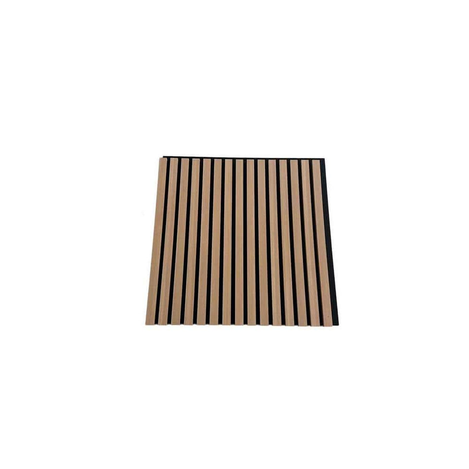 Ejoy 24 in. x 24 in x 0.8 in. American Oak Color Acoustic Vinyl Wall Cladding Siding Board (Set of 4-Piece)