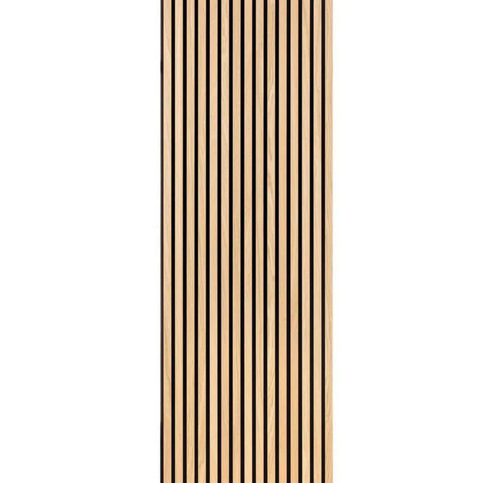 Ejoy 12.6 in. x 106 in. x 0.8 in. Acoustic Vinyl Wall Siding in American Oak Color (Set of 2-Piece)