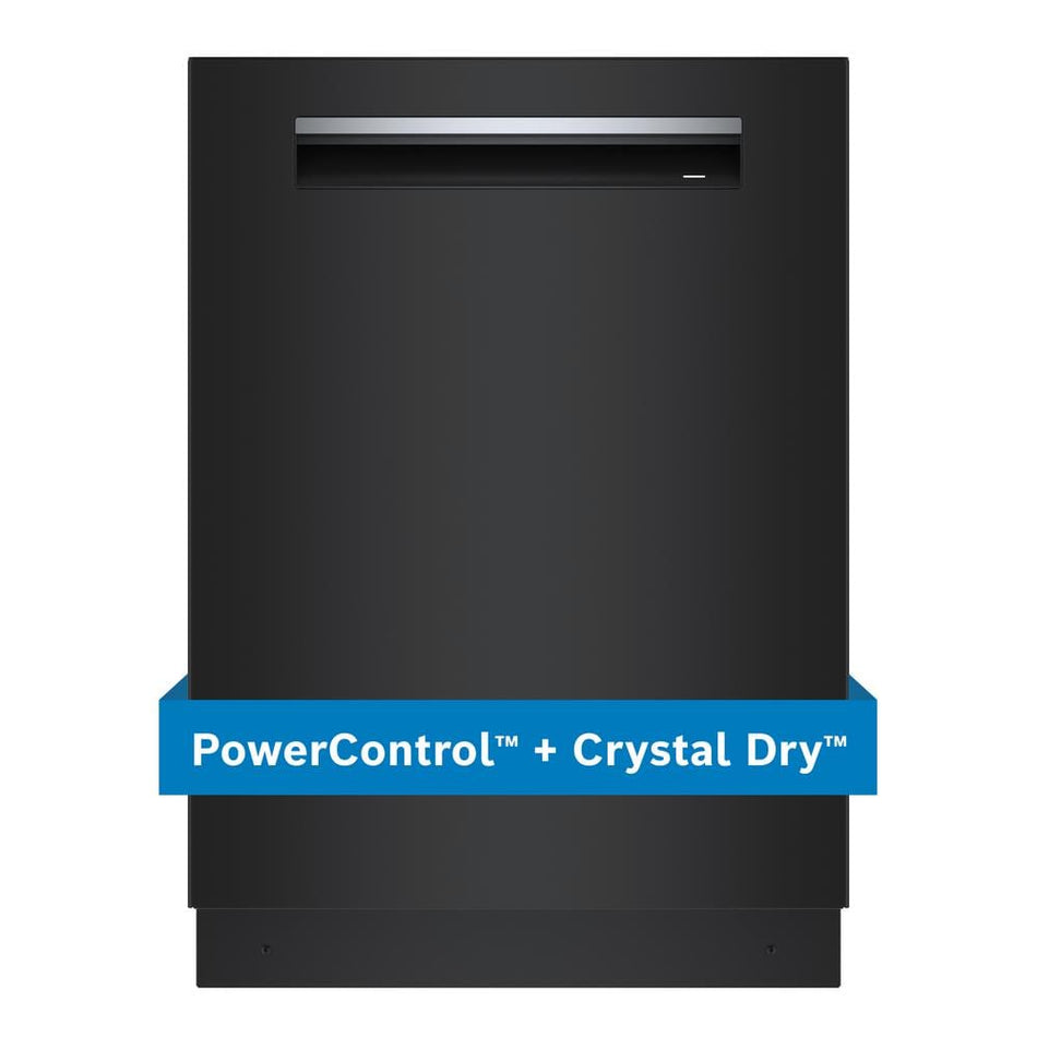 Bosch 800 Series 24 in. Black Top Control Tall Tub Pocket Handle Dishwasher with Stainless Steel Tub, 42 dBA