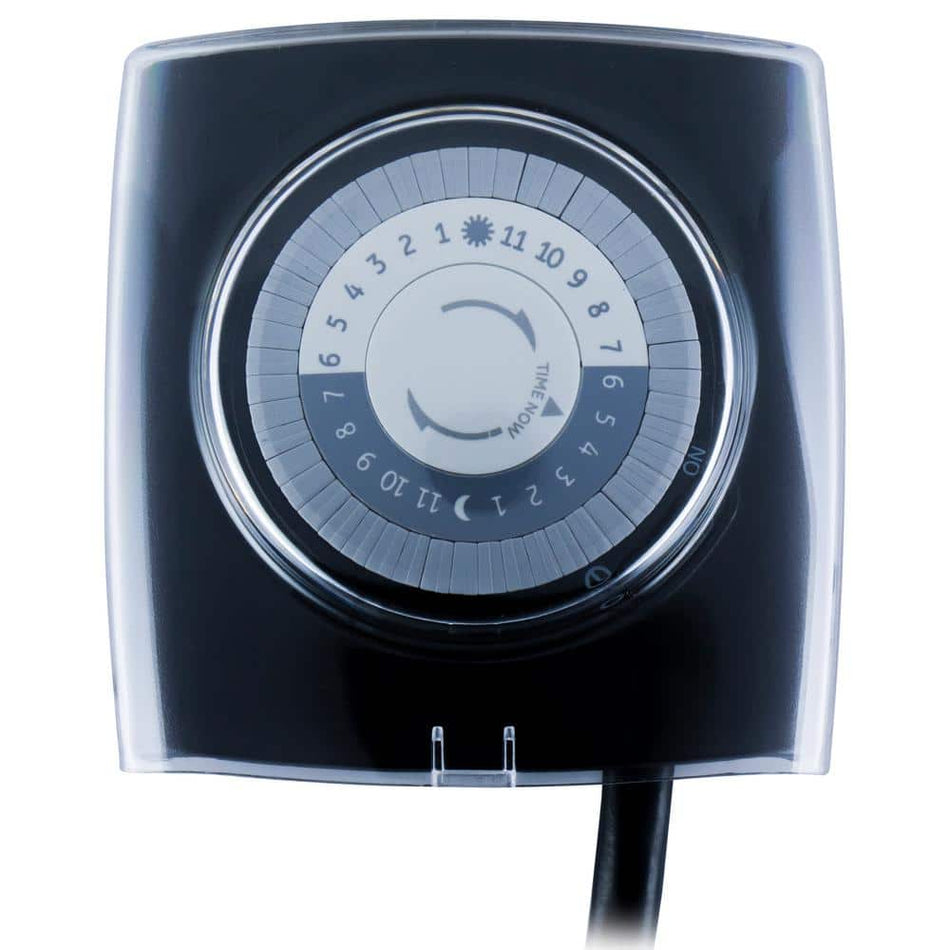 Defiant 15 Amp 24-Hour Outdoor Plug-In Extreme Weather Mechanical Timer, Black