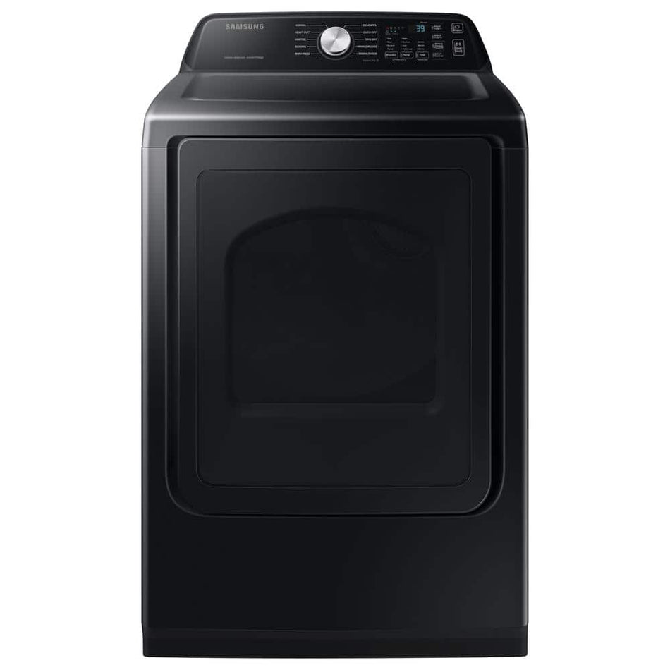 Samsung 7.4 cu. ft. Vented Front Load Smart Electric Dryer with Sensor Dry in Brushed Black