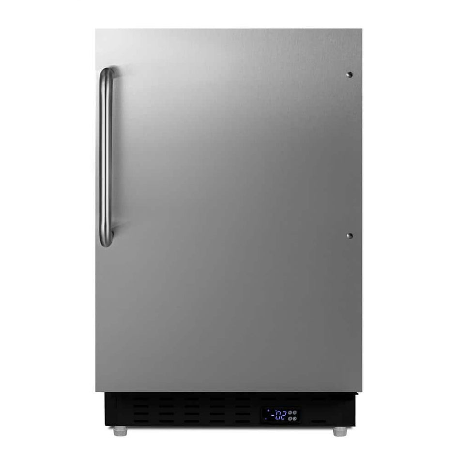 Summit Appliance 2.68 cu. ft. Manual Defrost Upright Freezer in Stainless Steel, ADA Compliant