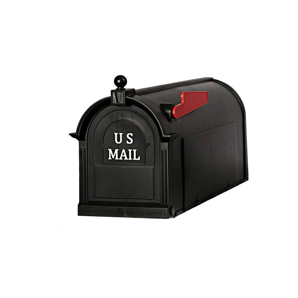 Postal PRO Ambrose Black Post Mount Mailbox