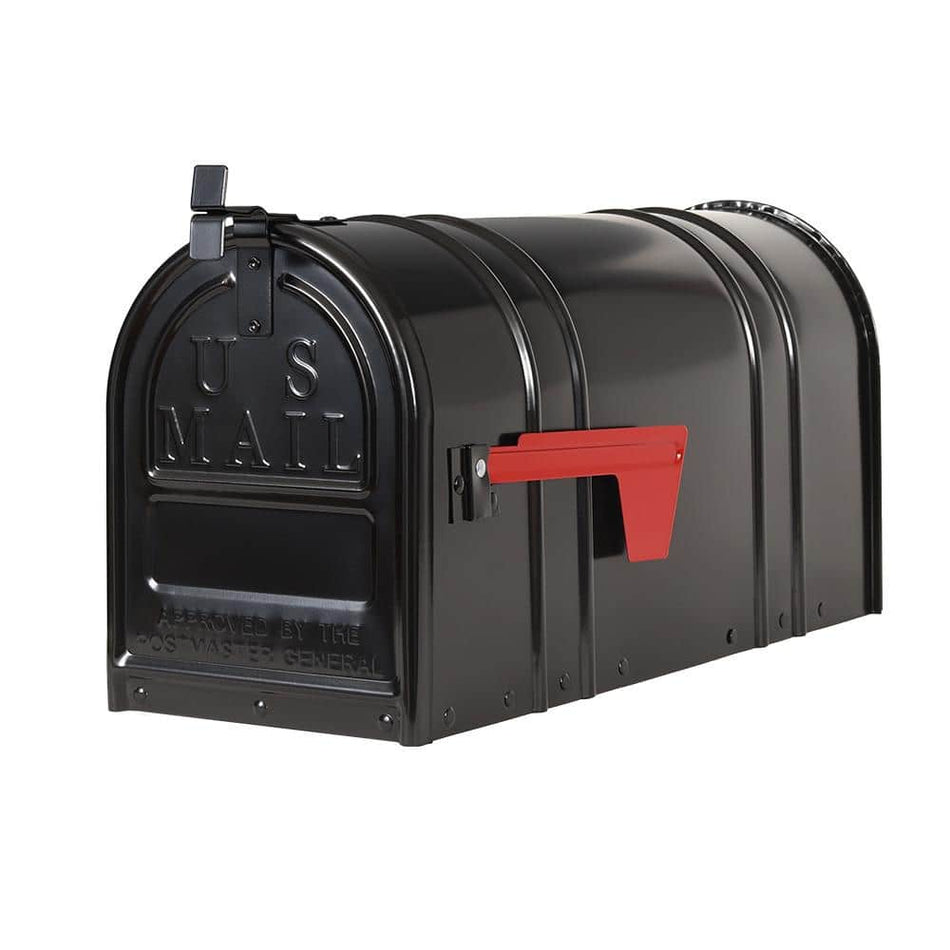 Postal PRO Carlton Post-Mount T2 Mailbox, Black