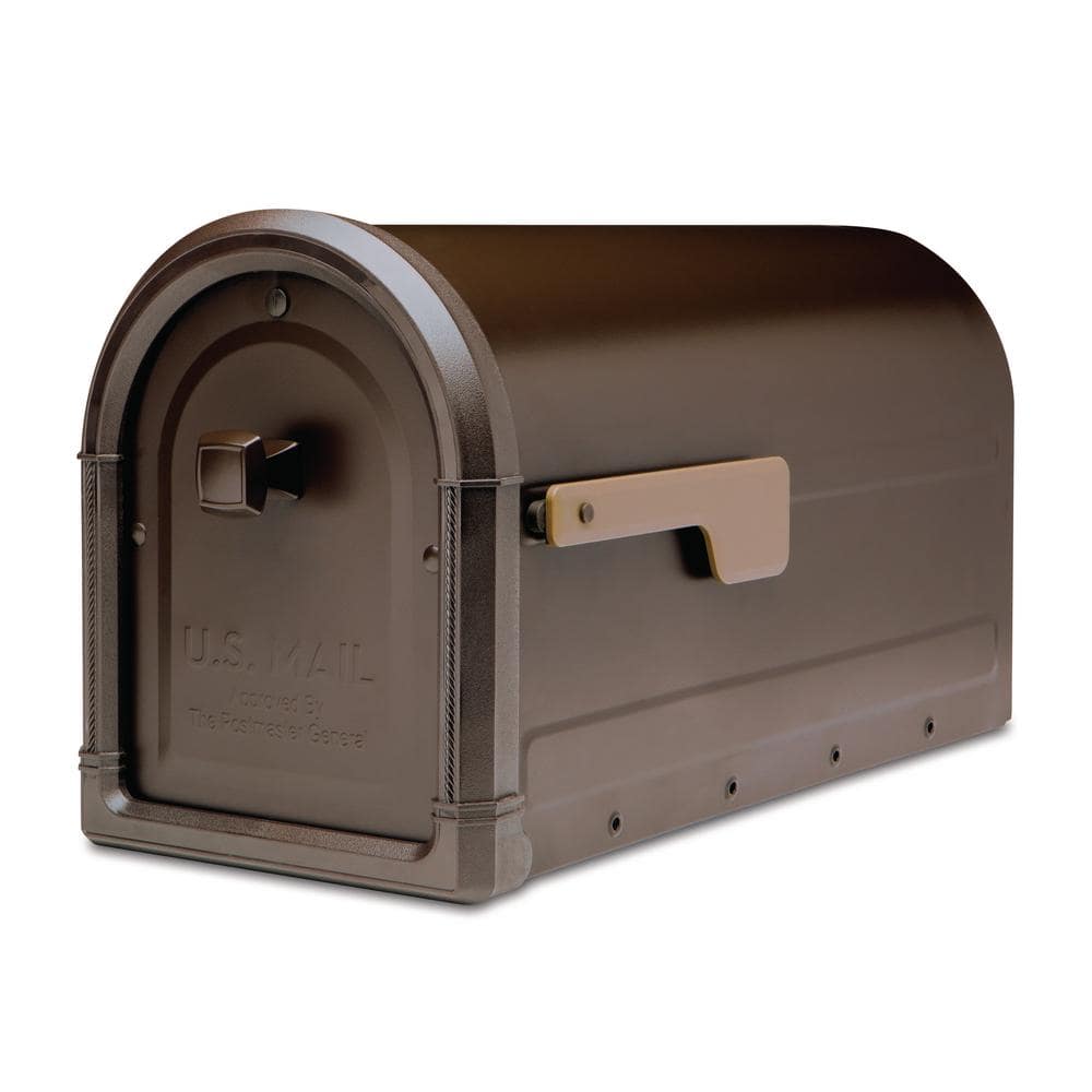 Architectural Mailboxes Roxbury Rubbed Bronze, Large, Steel, Post Moun ...