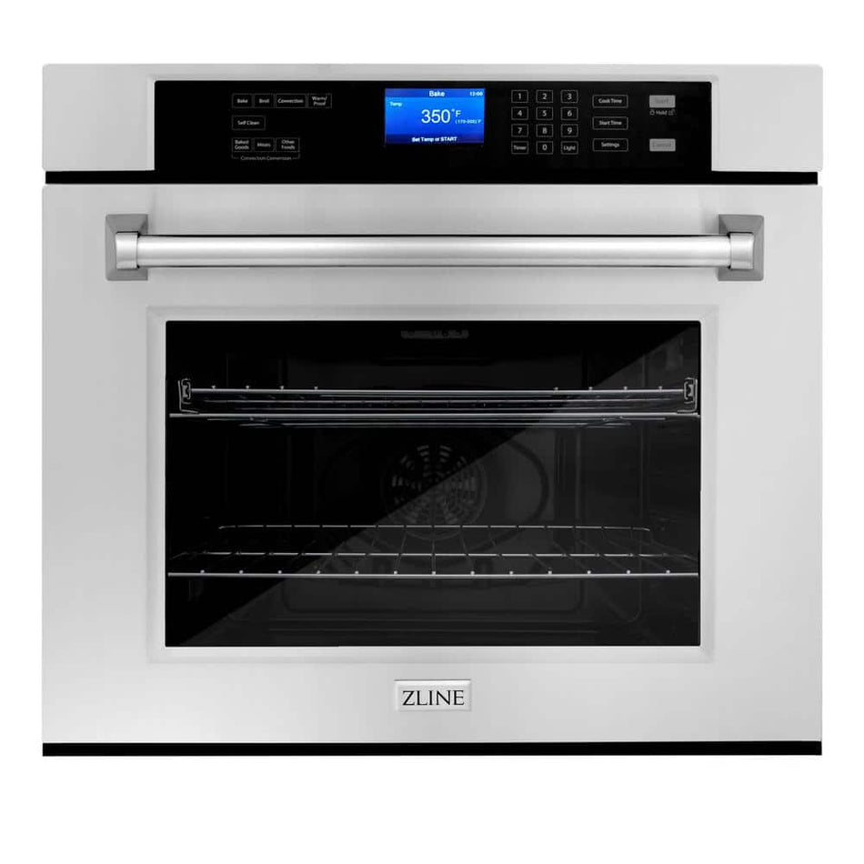 ZLINE Kitchen and Bath 30 in. Single Electric Wall Oven with True Convection in Stainless Steel