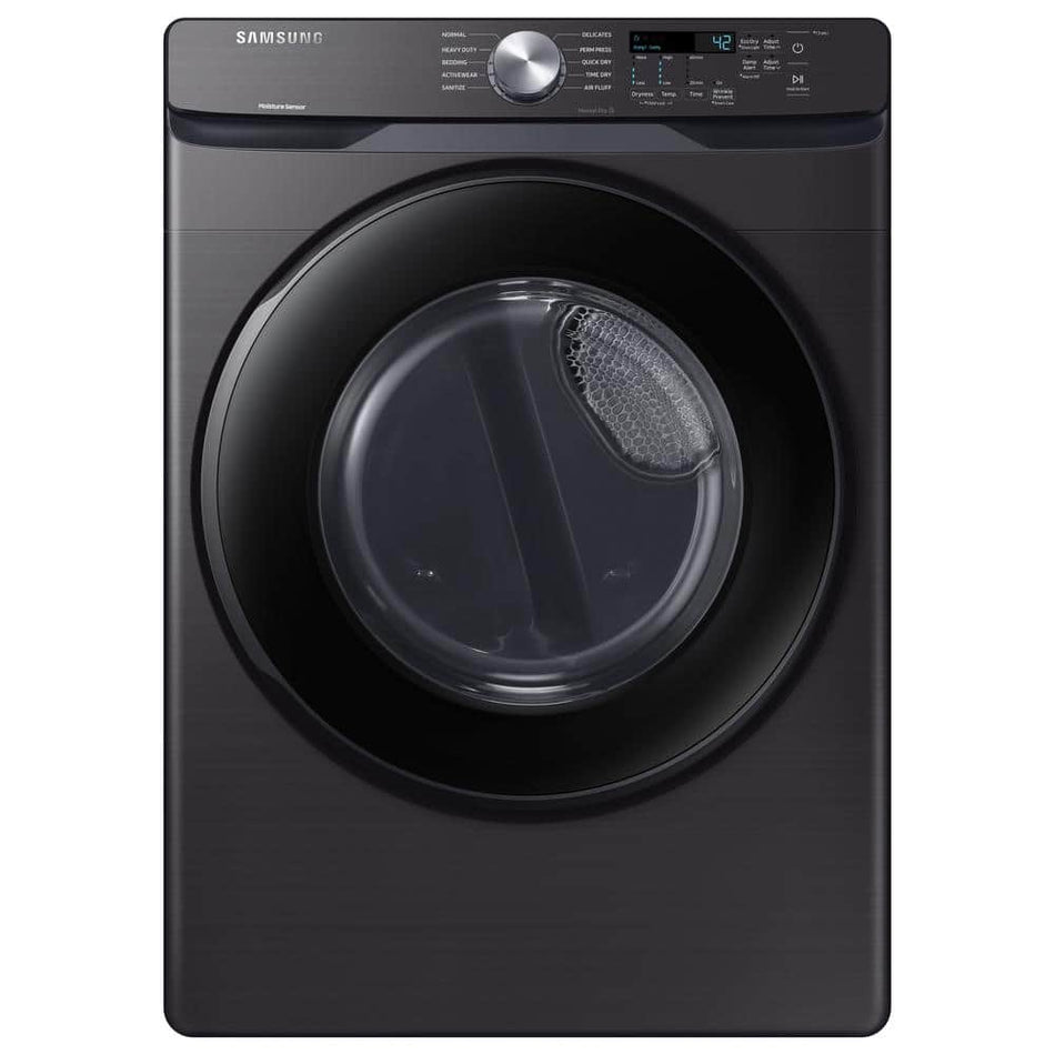 Samsung 7.5 cu. ft. Stackable Vented Gas Dryer with Sensor Dry in Brushed Black