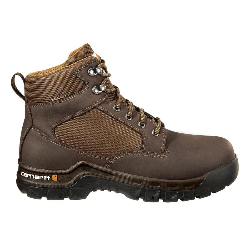 Carhartt Men's Rugged Flex WP 6 in. Steel Toe Work Boot-Brown-(10.5W)