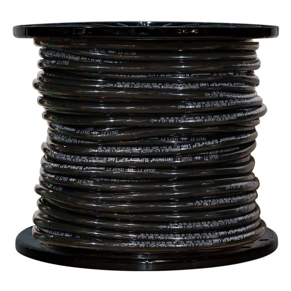 Cerrowire 500 ft. 3 Gauge Black Stranded Copper THHN Wire