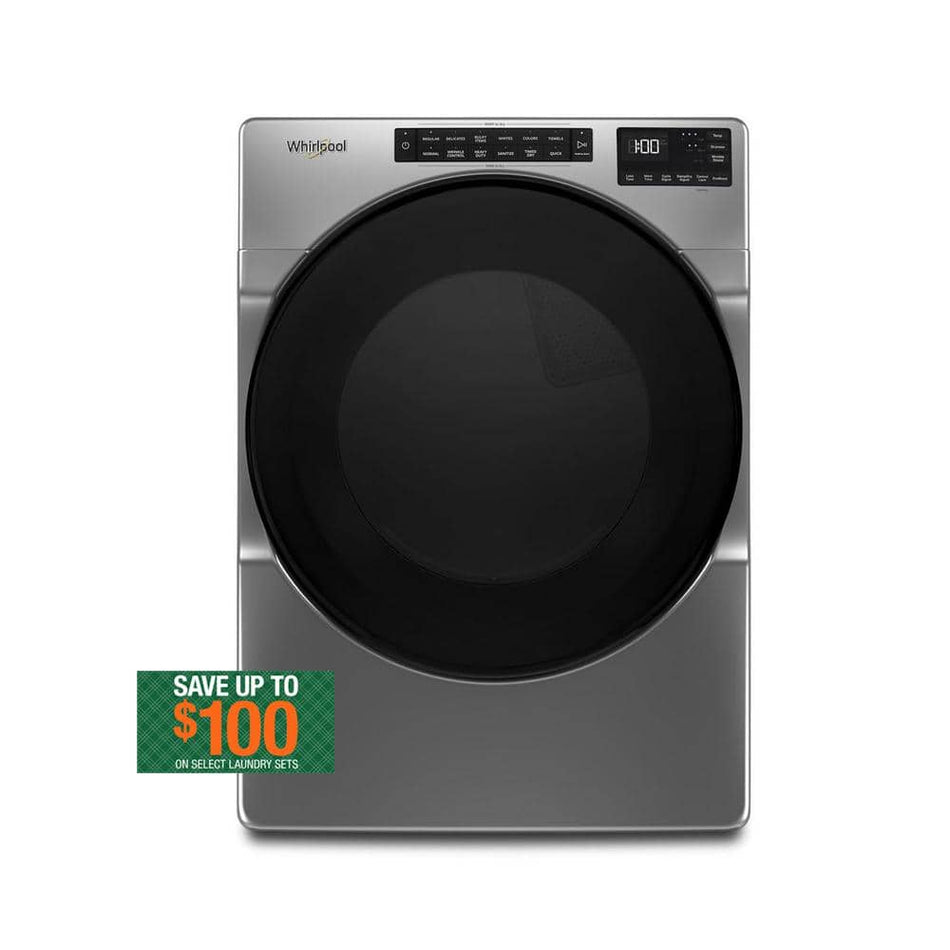 Whirlpool 7.4 cu. ft. Vented Electric Dryer in Chrome Shadow