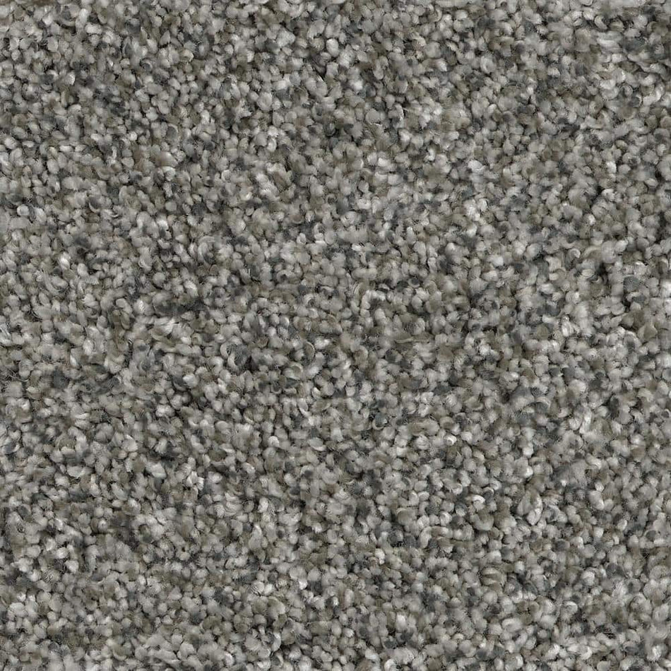 Home Decorators Collection Trendy Threads II - Classy - Gray 60 oz. SD Polyester Texture Installed Carpet