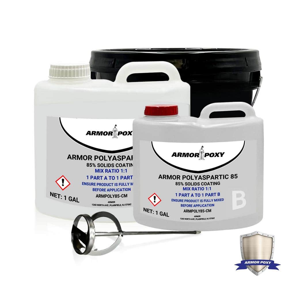 ARMORPOXY 2 Gal. Clear Gloss 2 Part Epoxy Polyaspartic Interior/Exteri