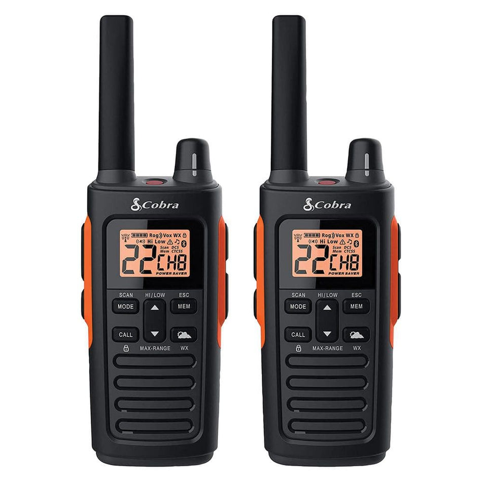 Cobra 38-Mile-Range Waterproof 2-Way Radio, 2 Pack