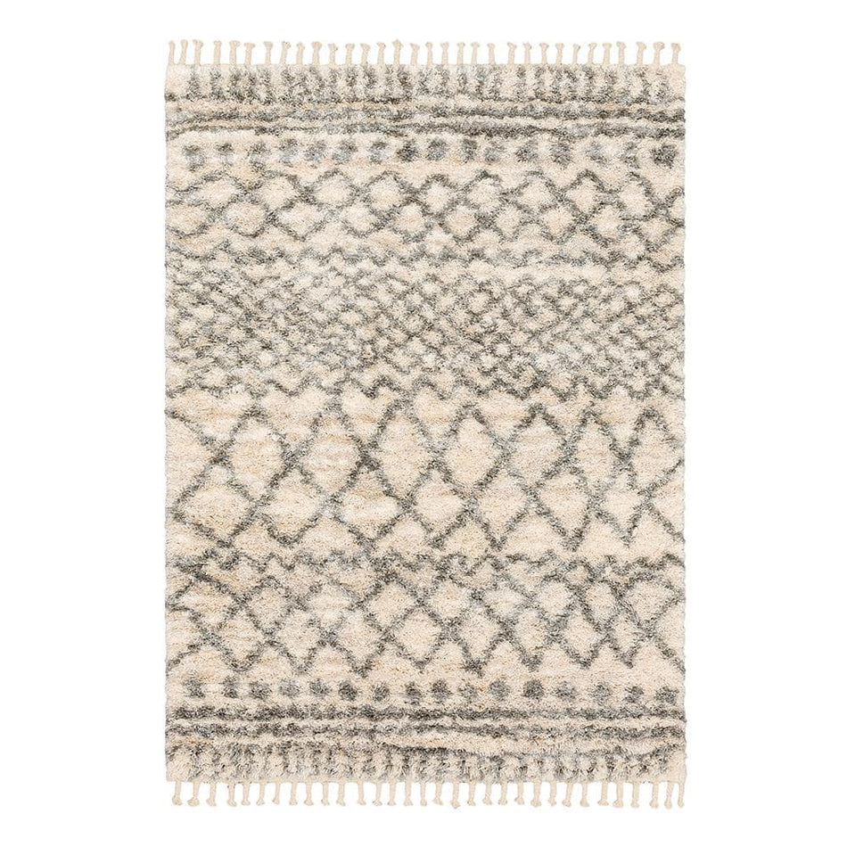 StyleWell Caspian Cream 6 ft. x 9 ft. Moroccan Area Rug