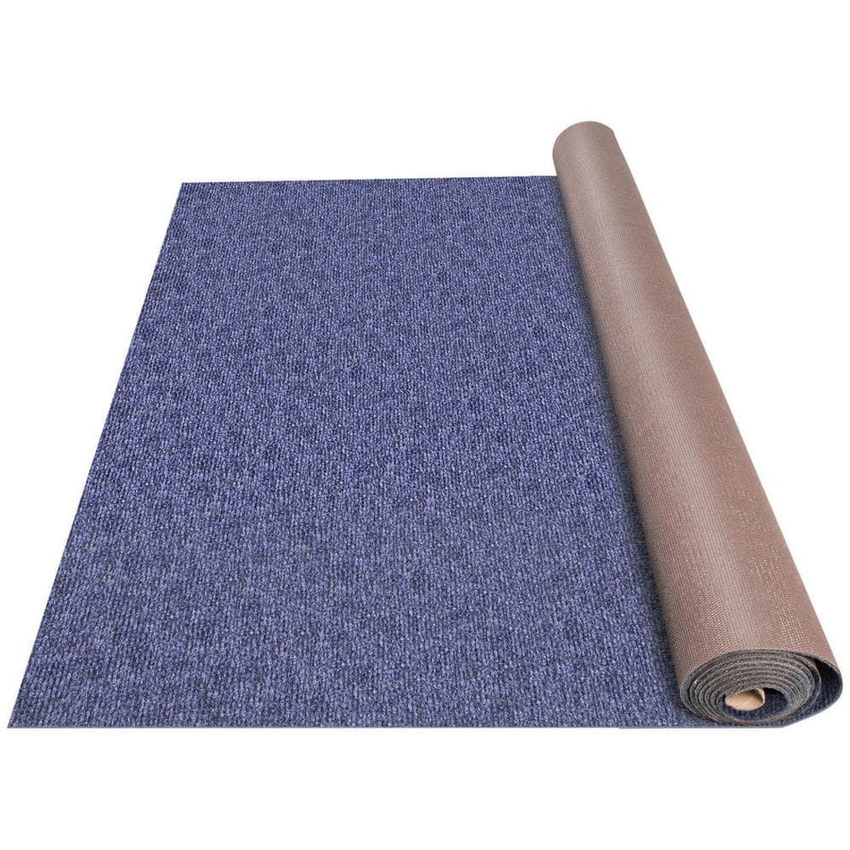 VEVOR Indoor/Outdoor Carpet 6 ft. x 29.5 ft. Waterproof Back Texture Outdoor Rug,Deep Blue