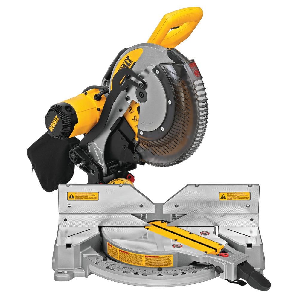 DEWALT 15 Amp Corded 12 in. DoubleBevel Compound Miter Saw with Cutli