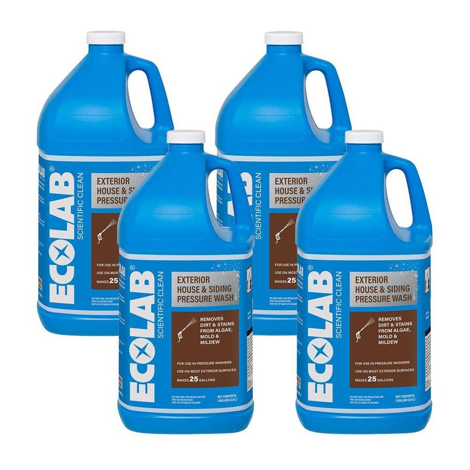 ECOLAB 1 Gal. Exterior House and Siding Pressure Wash Concentrate Cleaner (4-Pack)