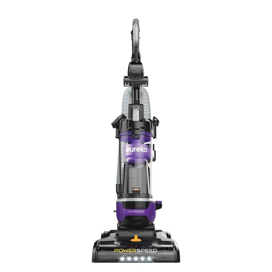 Eureka PowerSpeed Bagless Corded Washable Filter Multisurface in Purple Upright Vacuum with Bonus Dust Cup