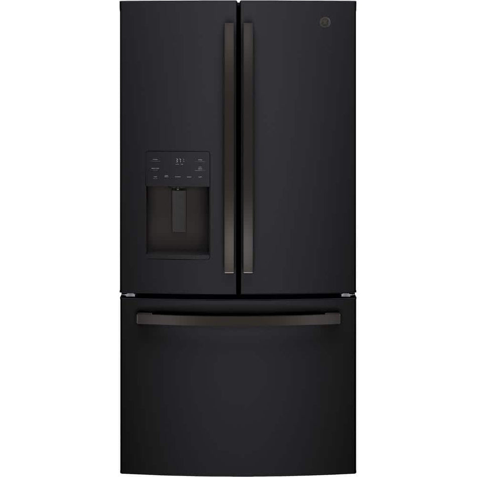 GE 25.6 cu. ft. French-Door Refrigerator in Black Slate, Fingerprint Resistant and ENERGY STAR