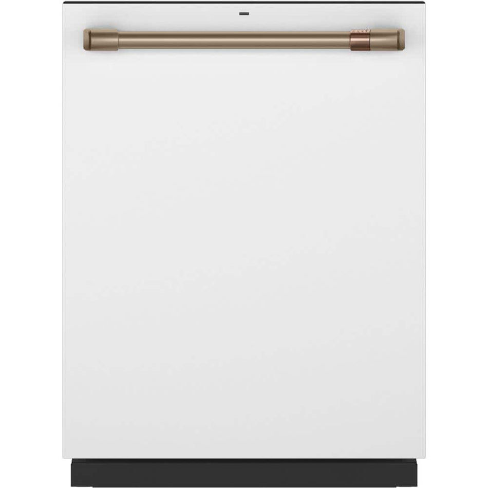 Cafe 24 in. Fingerprint Resistant Matte White Top Control Built-In Dishwasher w/Stainless Steel Tub, 3rd Rack, 45 dBA