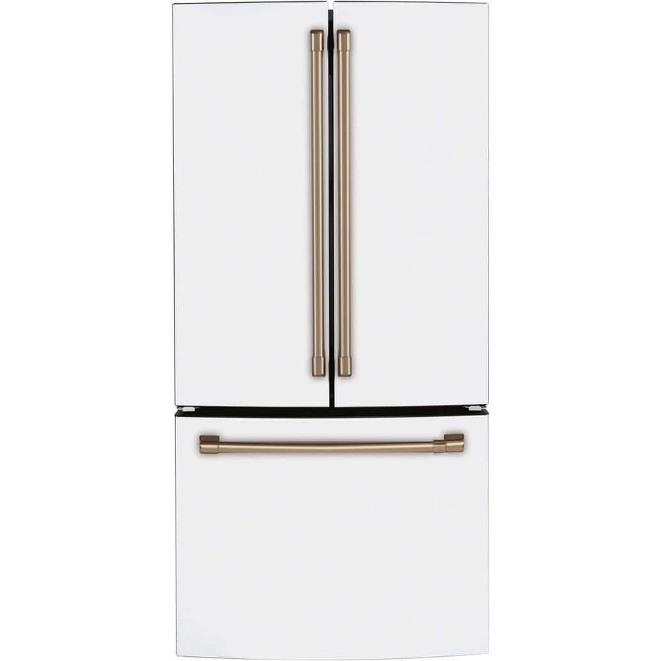 Cafe 18.6 cu. ft. French Door Refrigerator in Matte White, Fingerprint Resistant, Counter Depth and ENERGY STAR