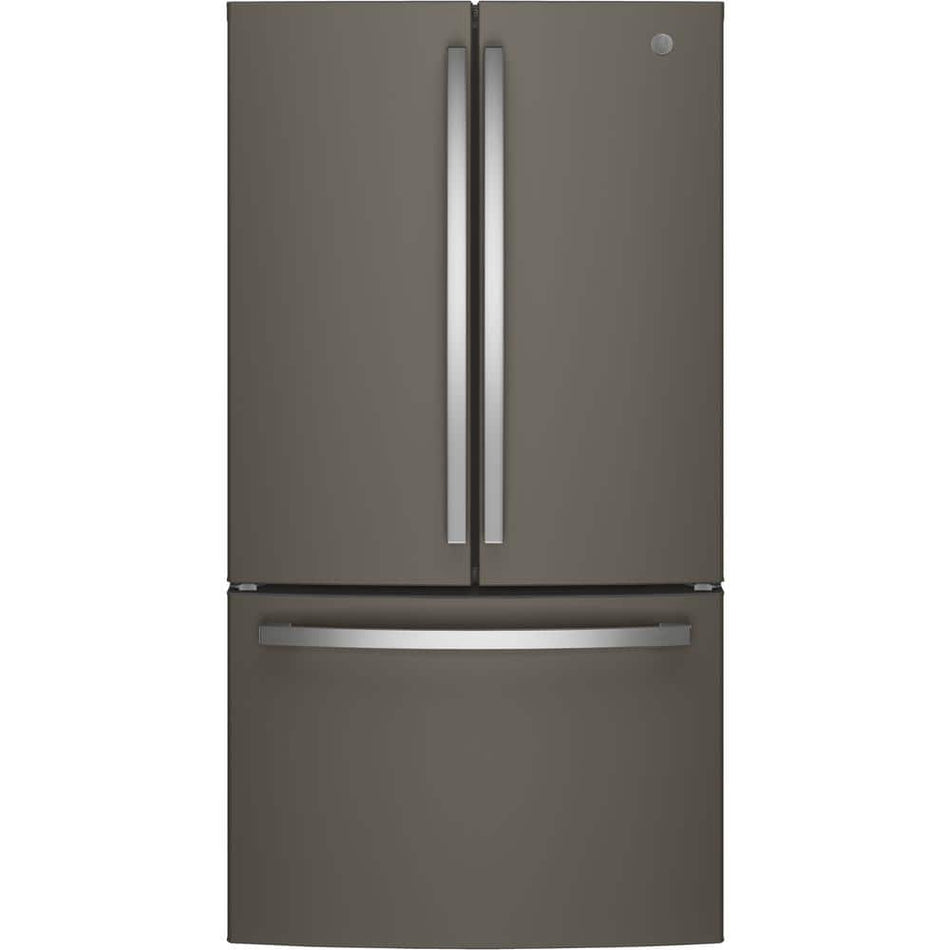 GE 27 cu. ft. French Door Refrigerator in Slate with Internal Dispenser, Fingerprint Resistant,ENERGY STAR