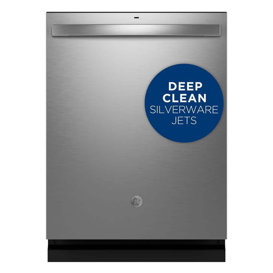 GE 24 in. Fingerprint Resistant Stainless Top Control Built-In Tall Tub Dishwasher with 3rd Rack, Bottle Jets, 45 dBA