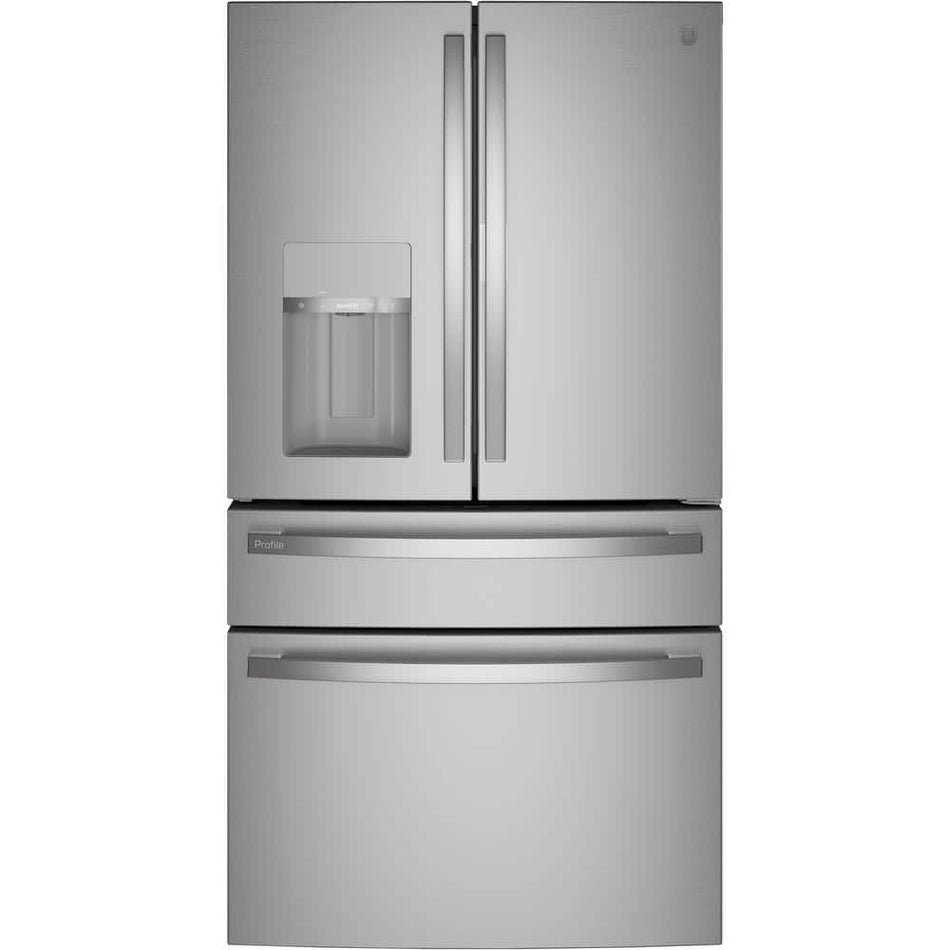 GE Profile Profile 27.9 cu. ft. Smart 4-Door French Door Refrigerator with Door in Door in Fingerprint Resistant Stainless Steel