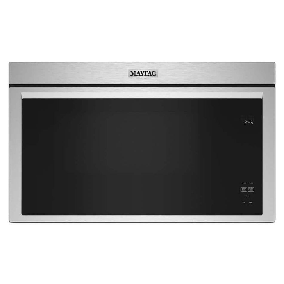 Maytag 30 in. W 1.1 cu. ft. Fingerprint Resistant Stainless Steel Flush Built-In 1000-Watt Over the Range Microwave