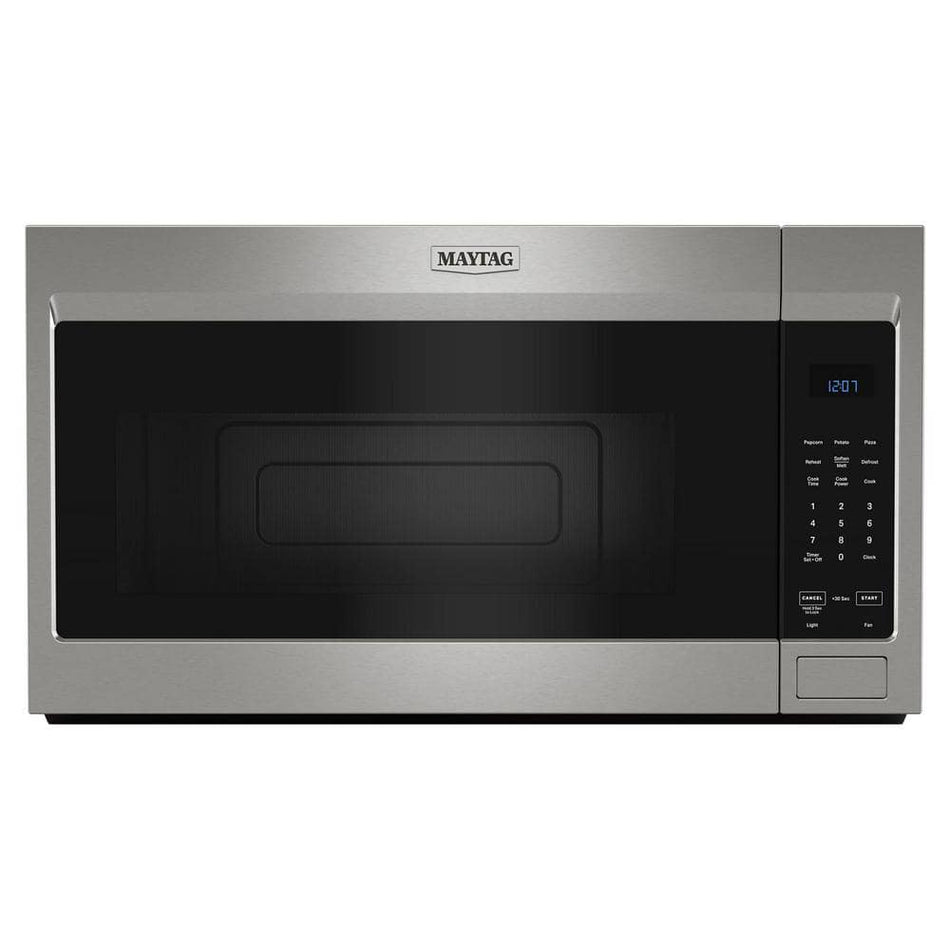 Maytag 30 in. 1.7 cu. ft. Over-the-Range Microwave in Fingerprint Resistant Stainless Steel with Non-Stick Interior Coating