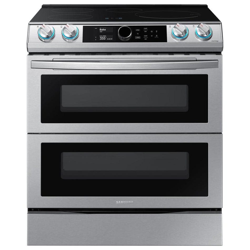 Samsung 6.3 cu. ft. 4-Burner Slide-In Electric Induction Range with Air Fry in Fingerprint Resistant Stainless Steel