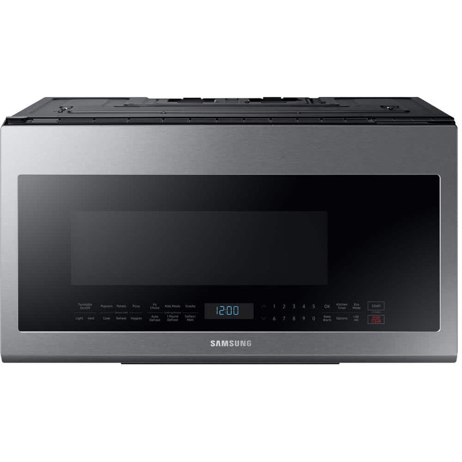 Samsung 30 in. W 2.1 cu. ft. Over the Range Microwave in Fingerprint Resistant Stainless Steel with Sensor Cooking