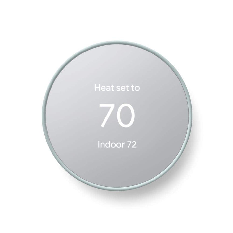 Google Nest Thermostat - Smart Programmable Wi-Fi Thermostat - Fog